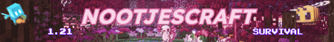 Nootjescraft Minecraft server banner
