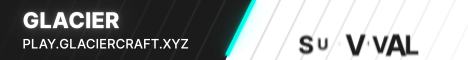 Glacier Minecraft server banner