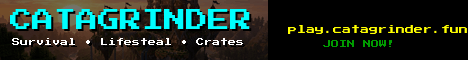 catagrinder Minecraft server banner