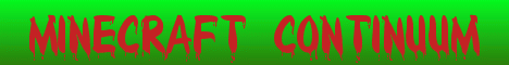Minecraft Continuum Minecraft server banner