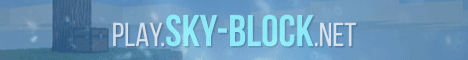 Sky-Block Minecraft server banner