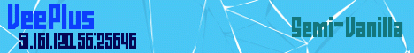 VeePlus Minecraft server banner