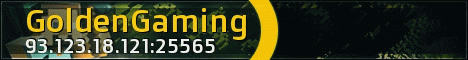 GoldenGaming Minigames/PvP/Pve/Survival Minecraft server banner
