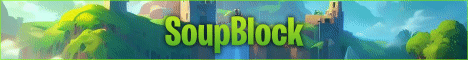 Soup Block Minecraft server banner