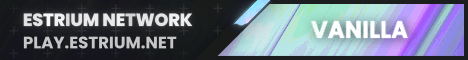 Estrium Network Minecraft server banner