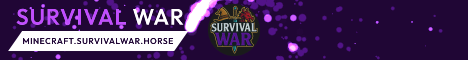 SurvivalWar Minecraft server banner