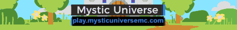 Mystic Universe Minecraft server banner