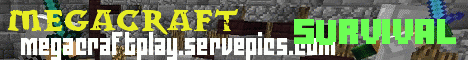 Mega Craft Minecraft server banner