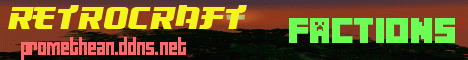RetroCraft Minecraft server banner