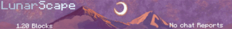 LunarScape Minecraft server banner