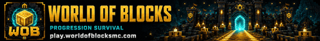 World of Blocks Minecraft server banner