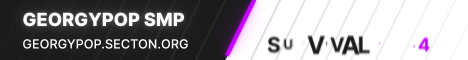 Georgypop SMP Minecraft server banner