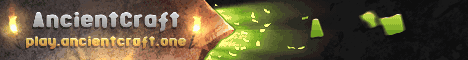 AncientCraft Minecraft server banner