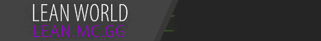 LeanWorld Minecraft server banner