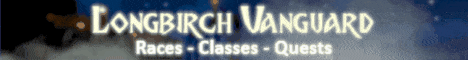 The Longbirch Vanguard Minecraft server banner