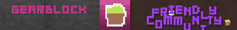 Gearblock Survival Minecraft server banner