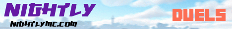 Nightly Minecraft server banner