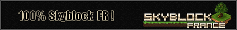 Skyblock-France Minecraft server banner