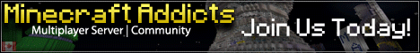 Minecraft Addicts Minecraft server banner