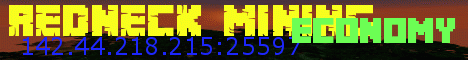 redneck mining Minecraft server banner