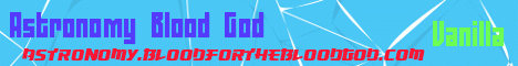 Astronomy Blood God Minecraft server banner