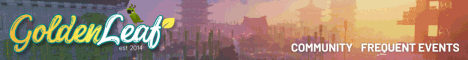 GoldenLeaf Minecraft server banner