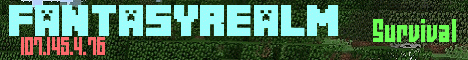 FantasyRealm Minecraft server banner
