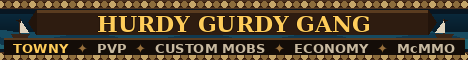 Hurdy Gurdy Gang Minecraft server banner