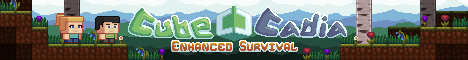 CubeCadia Survival Minecraft server banner