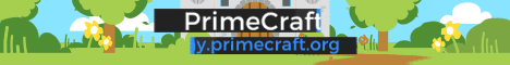 PrimeCraft Minecraft server banner