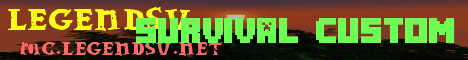 Legendsv Minecraft server banner