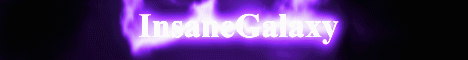 Insane Galaxy Network Minecraft server banner