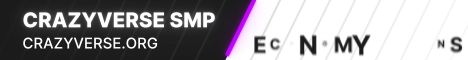 CrazyVerse SMP Minecraft server banner