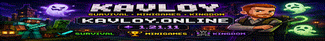 Kavloy Minecraft Server Minecraft server banner