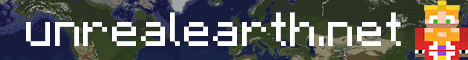 Unreal Earth Minecraft server banner