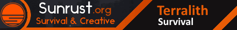 Sunrust Minecraft server banner