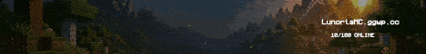 LunoriaMC Minecraft server banner