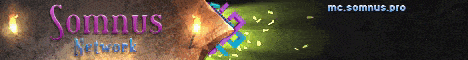 SOMNUS Minecraft server banner