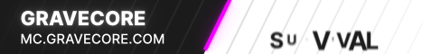 Gravecore Minecraft server banner
