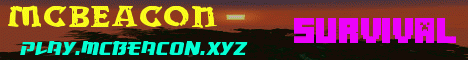 McBeacon Minecraft server banner