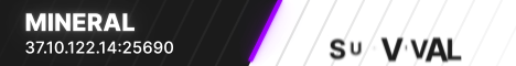 Mineral Minecraft server banner