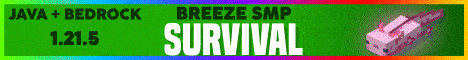 Breeze SMP Minecraft server banner