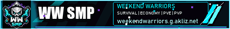 Weekend Warriors SMP Minecraft server banner