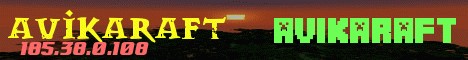 avikaraft Minecraft server banner