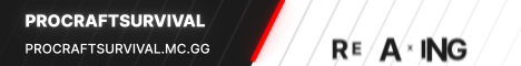 ProCraftSurvival Minecraft server banner