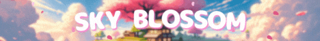 Sky Blossom Minecraft server banner