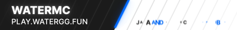 WaterMC Minecraft server banner
