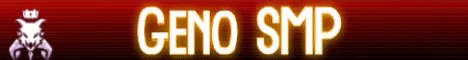 Geno SMP Minecraft server banner