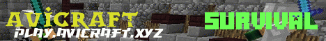 AviCraft Minecraft server banner