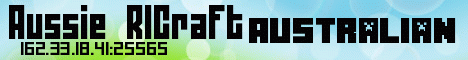Aussie RlCraft Minecraft server banner
